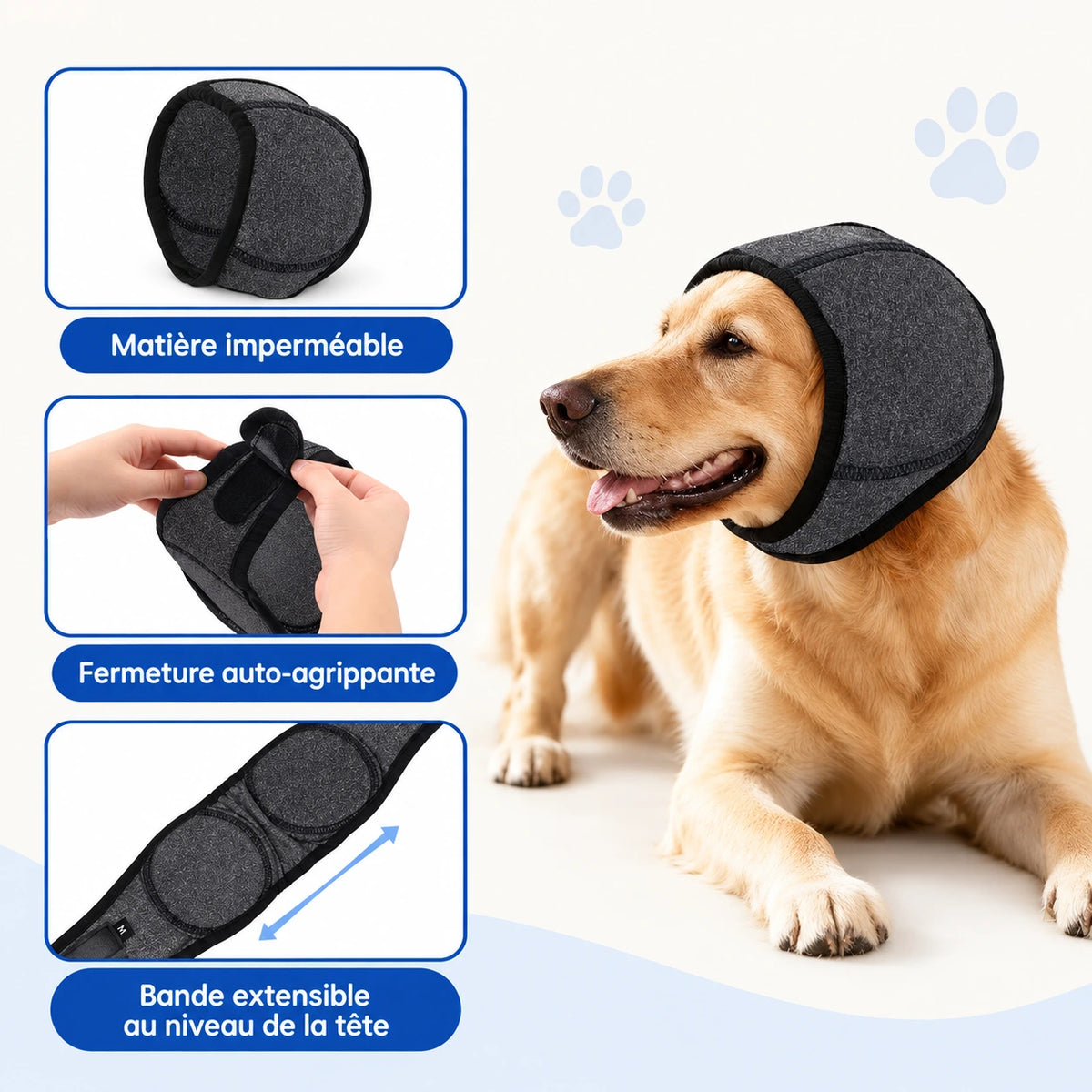 Bandeau Anti-Bruit pour Chien
